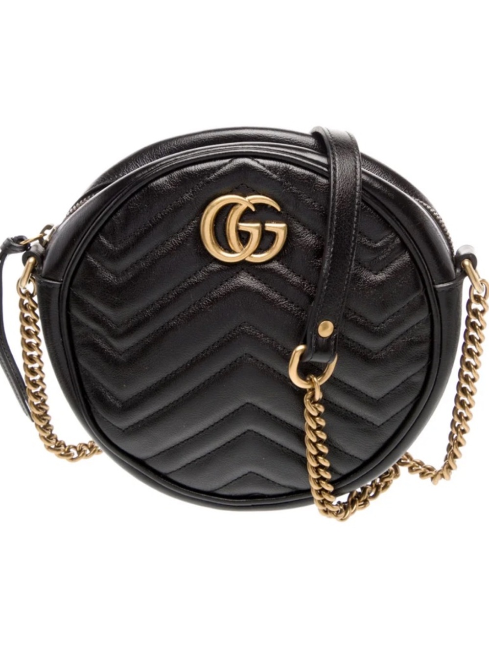 Gucci GG Marmont Round Crossbody Bag